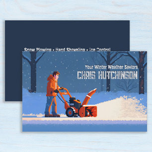 Snow Plowing Business Card