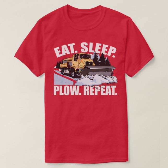 Snow Plowing Dad1 T-Shirt (Design Front)