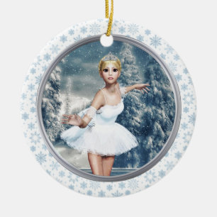 Snow Princess Ballerina Christmas Ornament