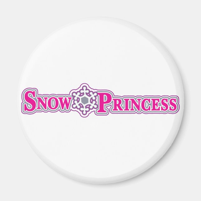Snow-Princess-pink Magnet (Front)