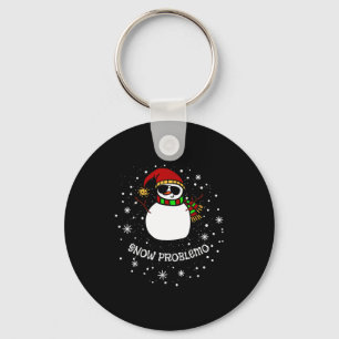 Snow Problemo Funny Christmas Snowman  Key Ring