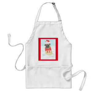 Snow Pug Apron