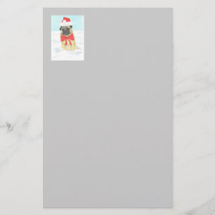 Snow Pug Stationery