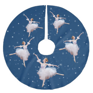 Snow Queen Ballerina Brushed Polyester Tree Skirt
