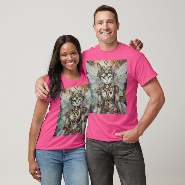 Snow Queen Cat of the Butterfly Wing Brigade T-Shirt (Unisex)