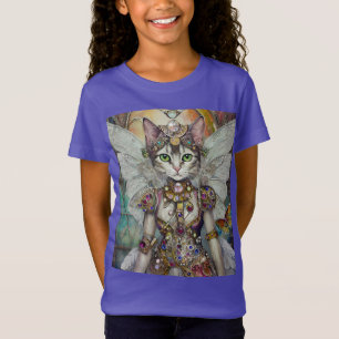 Snow Queen Cat of the Butterfly Wing Brigade T-Shirt