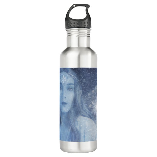 Snow Queen Christmas Fantasy Artwork 710 Ml Water Bottle (Front)