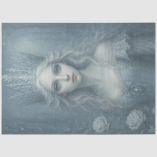 Snow Queen Enchantress Gothic Winter Decoupage Tissue Paper