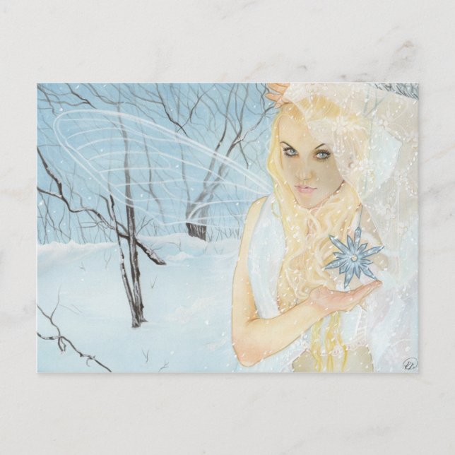 Snow Queen Fairy Postcard (Front)