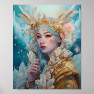 Snow Queen Fantasy Art Poster