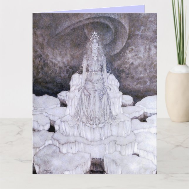 Snow Queen Fine Art Greeting Card (Front)