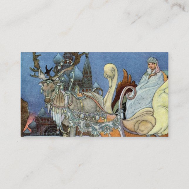 Snow Queen Ice Princess Business Card (Back)