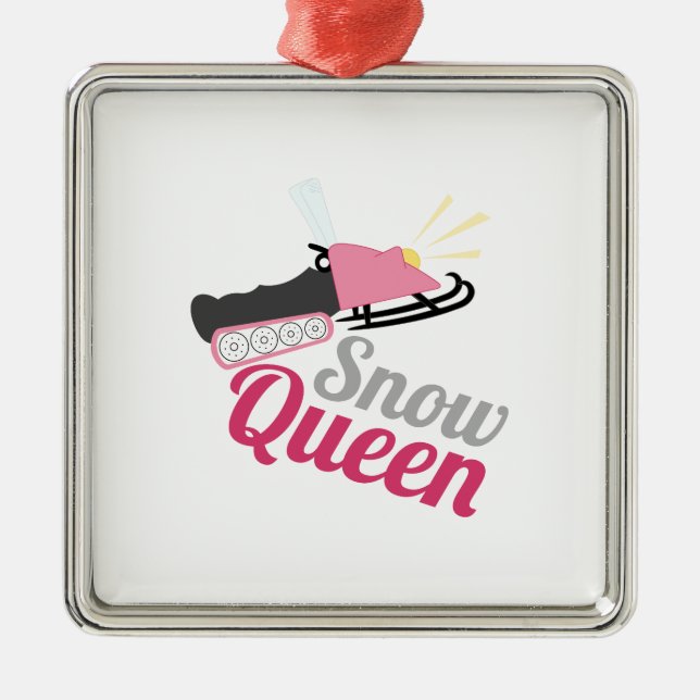 Snow Queen Metal Tree Decoration (Front)