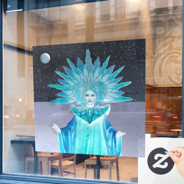 Snow Queen Window Cling (Cafe Window)
