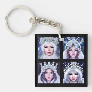 Snow Queens Winter Wonderland      Key Ring