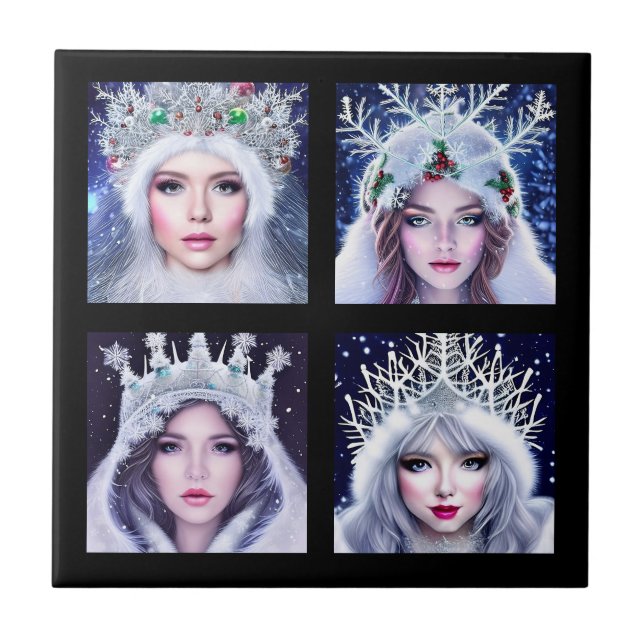 Snow Queens Winter Wonderland     Tile (Front)