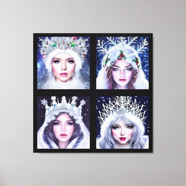 Snow Queens Winter Wonderland Wall Art Set (Front)