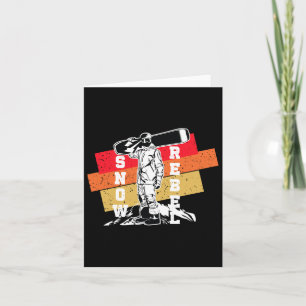 Snow Rebel Snowboarding Winter Sports Snowboarder  Card