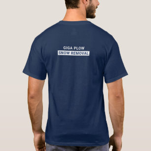 Snow Removal Bold Typography Navy T-Shirt