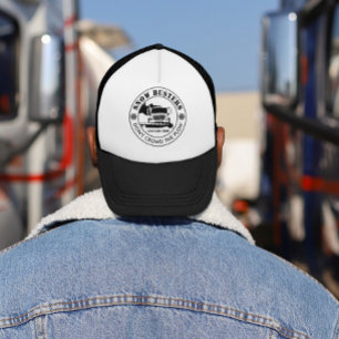 Snow Removal Business Add Your Logo Custom Trucker Hat