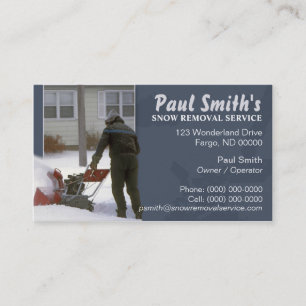 Snow Removal Business Card