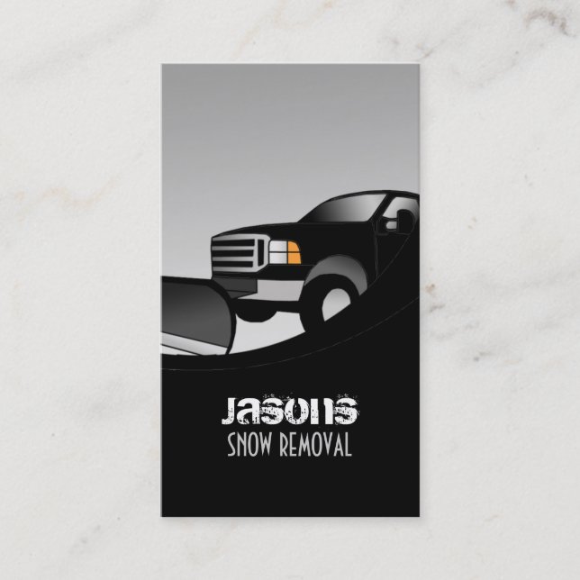 Snow Removal Business Cards (Front)