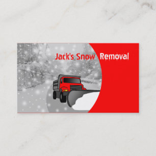 Snow Removal Business Cards- Colour Changeable Card