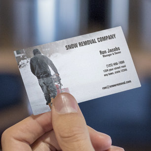 Snow Removal Company Business Card