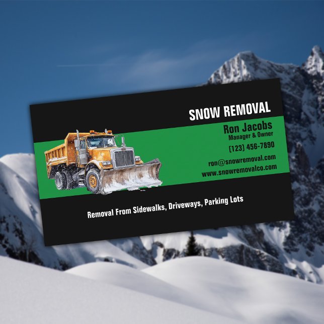Snow Removal Company Business Card (Creator Uploaded)