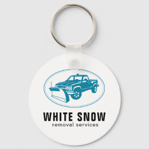 Snow Removal Company Keychain