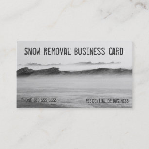Snow Removal Lake Michigan Ice Blizzard Business Card