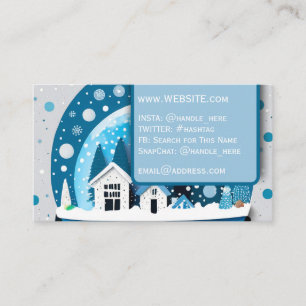Snow Removal Services Professional Executive Business Card