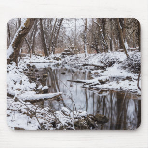 Snow Riverside Mouse Mat