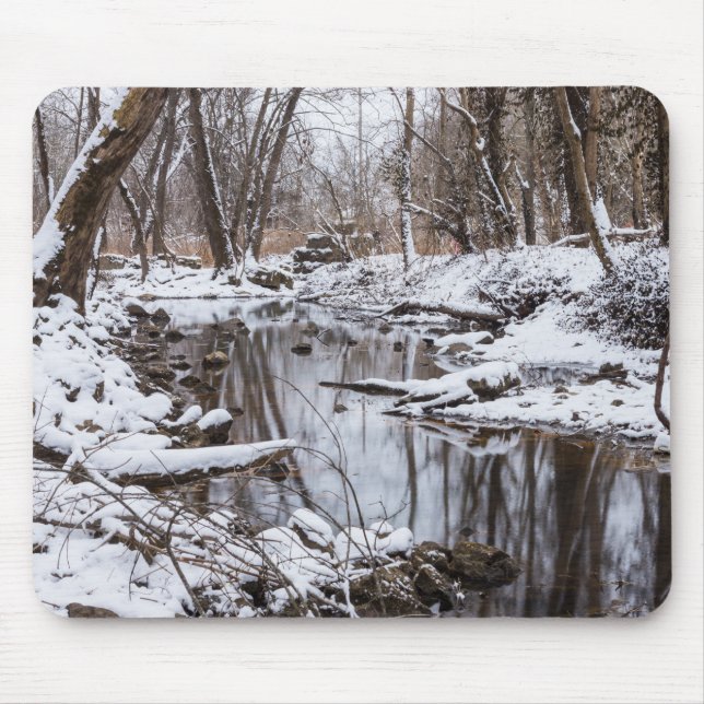 Snow Riverside Mouse Mat (Front)