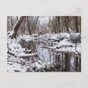 Snow Riverside Postcard