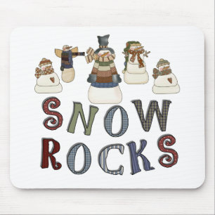 Snow Rocks T-shirts and Gifts Mouse Mat
