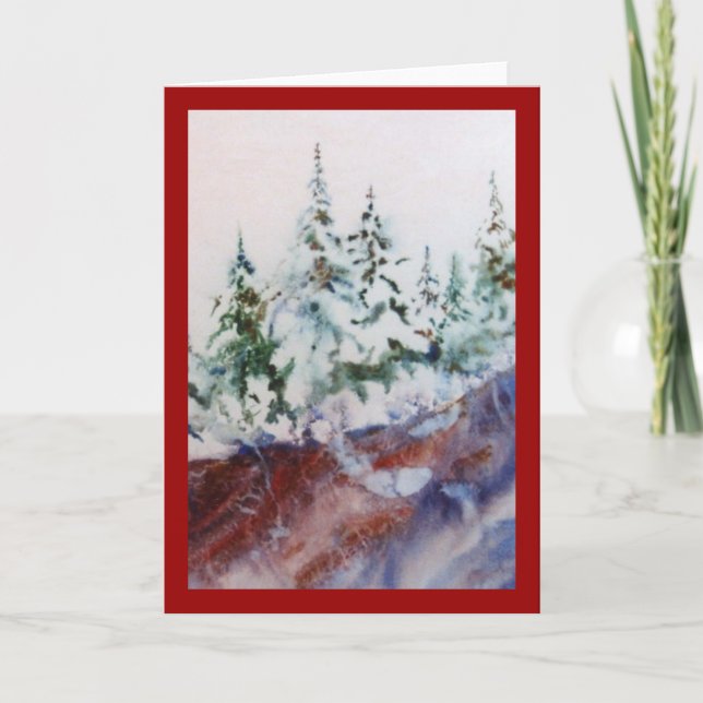 Snow-scape Greeting Card (Front)
