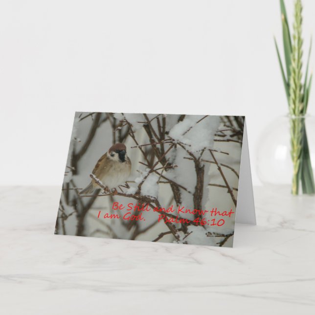 Snow Scene and Scripture Card (Front)