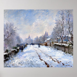 Snow Scene at Argenteuil Poster
