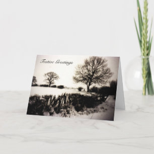 Snow Scene Christmas Card