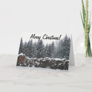 Snow Scene Christmas Card