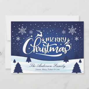 Snow Scene Christmas Card