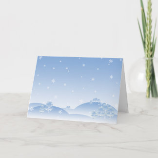 Snow Scene Holiday Card