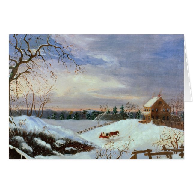 Snow scene, New England (Front Horizontal)