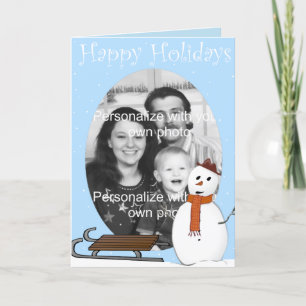 Snow Scene Photo Card