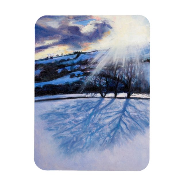 Snow Shadows 2009 Magnet (Vertical)