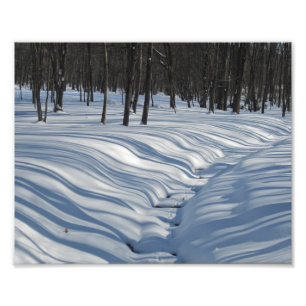 Snow Shadows Photo Print