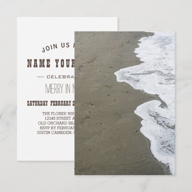 snow shore invitation (Front/Back)