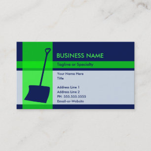 snow shovel elegance business card