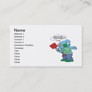 Snow Shovel Humour Business Card